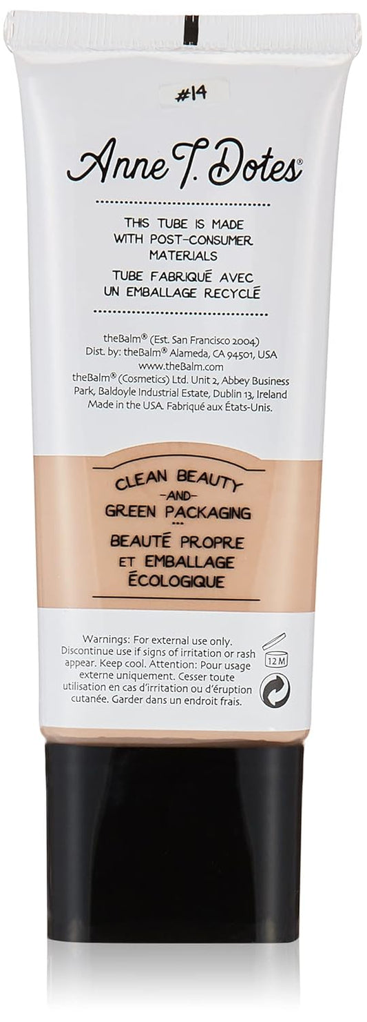theBalm Anne T. Dotes Tinted Moisturizer - Lightweight Hydration | Shade #14, 1 fl. oz.