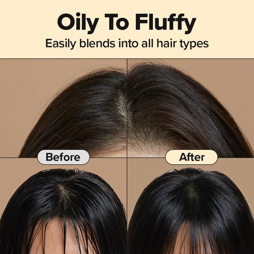 I DEW CARE Biotin Clarifying Dry Shampoo Duo Set - Strengthening & Volumizing, Travel Size, Brunette, 0.29 Oz * 2