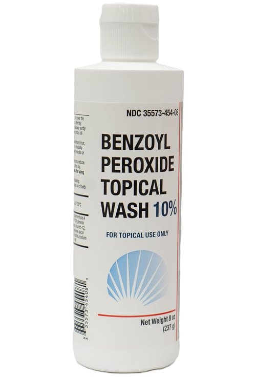 Benzoyl Peroxide Topical Wash 10% - Effective Acne Treatment for Clear Skin