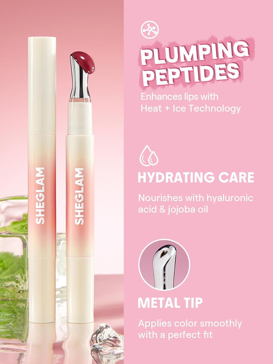 SheGlam Hydrating Lip Gloss - Cruelty-Free Plumping Formula in Toffee Kiss Shade