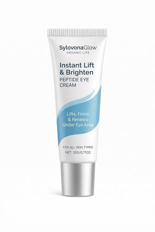Sylovona Glow Peptide Eye Cream - Instant Lift & Brightening Formula for Reduced Puffiness