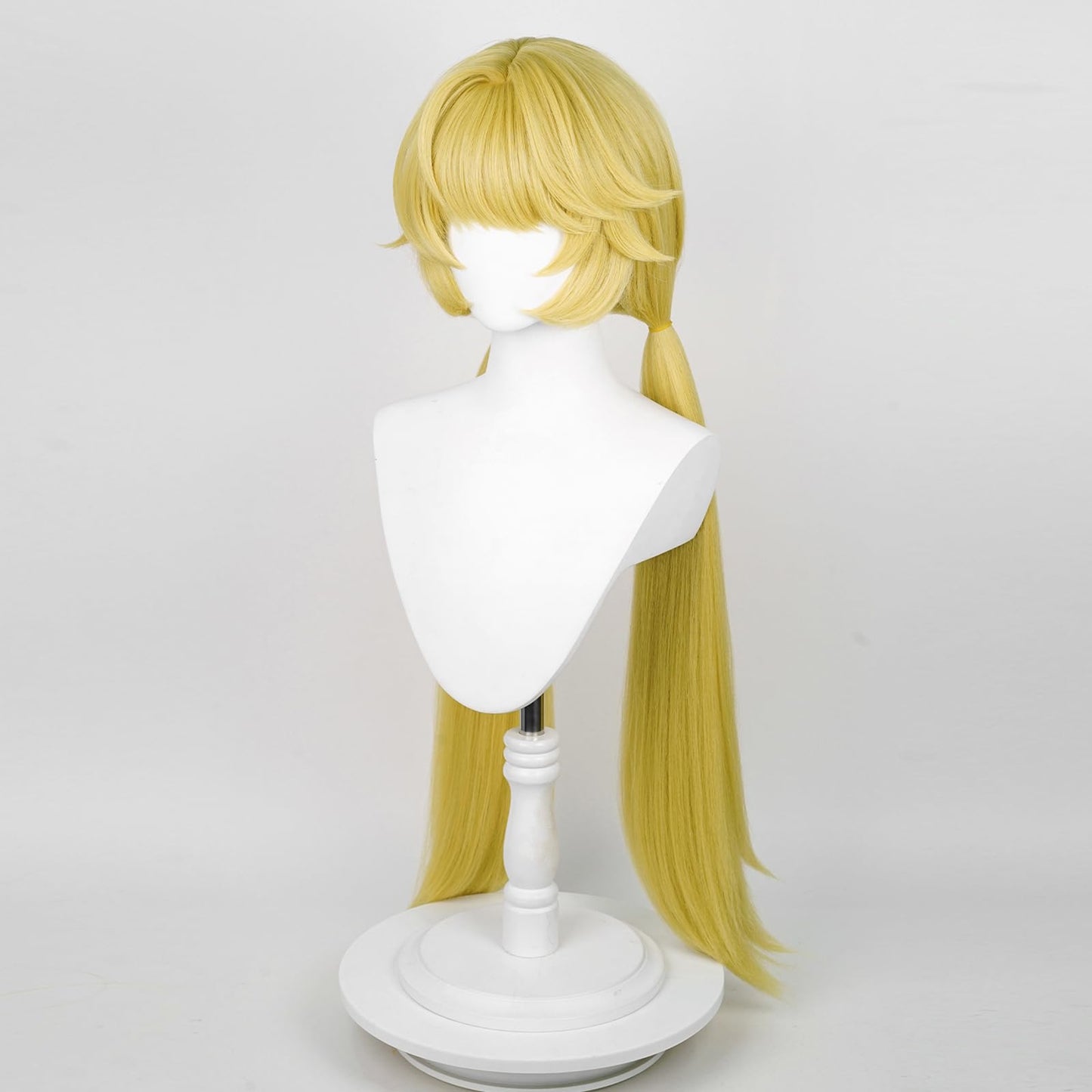 XiongXiongLe Honkai Star Rail Hook Cosplay Wig Women Costume Long Blonde Hair Wigs for Adult Cos Anime Game Party Halloween Christmas(Hook)