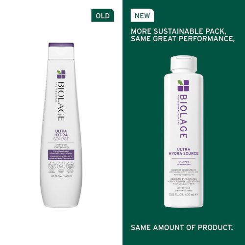 Biolage Ultra Hydra Source Shampoo & Conditioner Set - Deeply Hydrates & Controls Frizz, Silicone-Free, Vegan