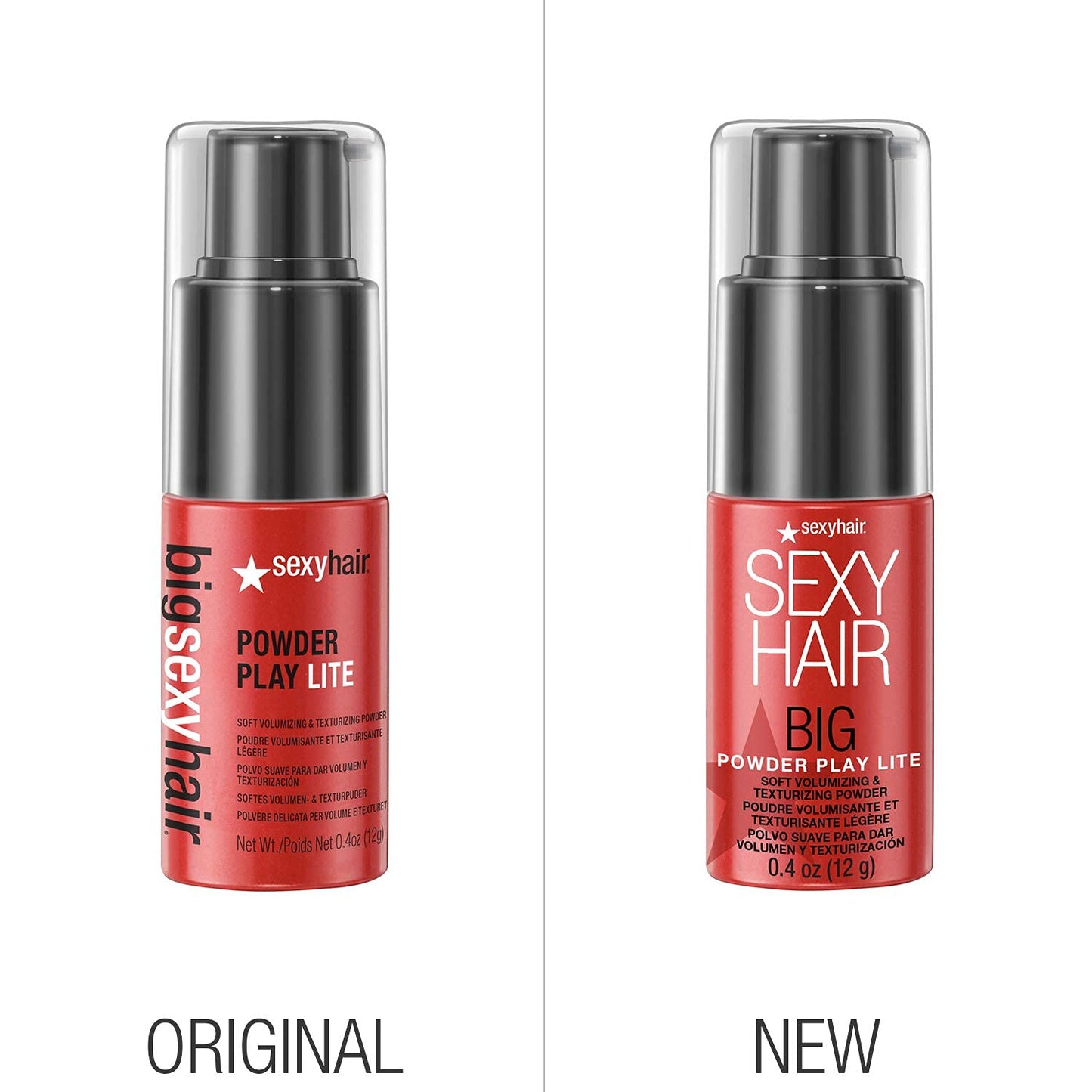 SexyHair Big Powder Play Lite - Volumizing & Texturizing Powder, 0.4 Oz | Lightweight Formula for Up to 50% More Volume