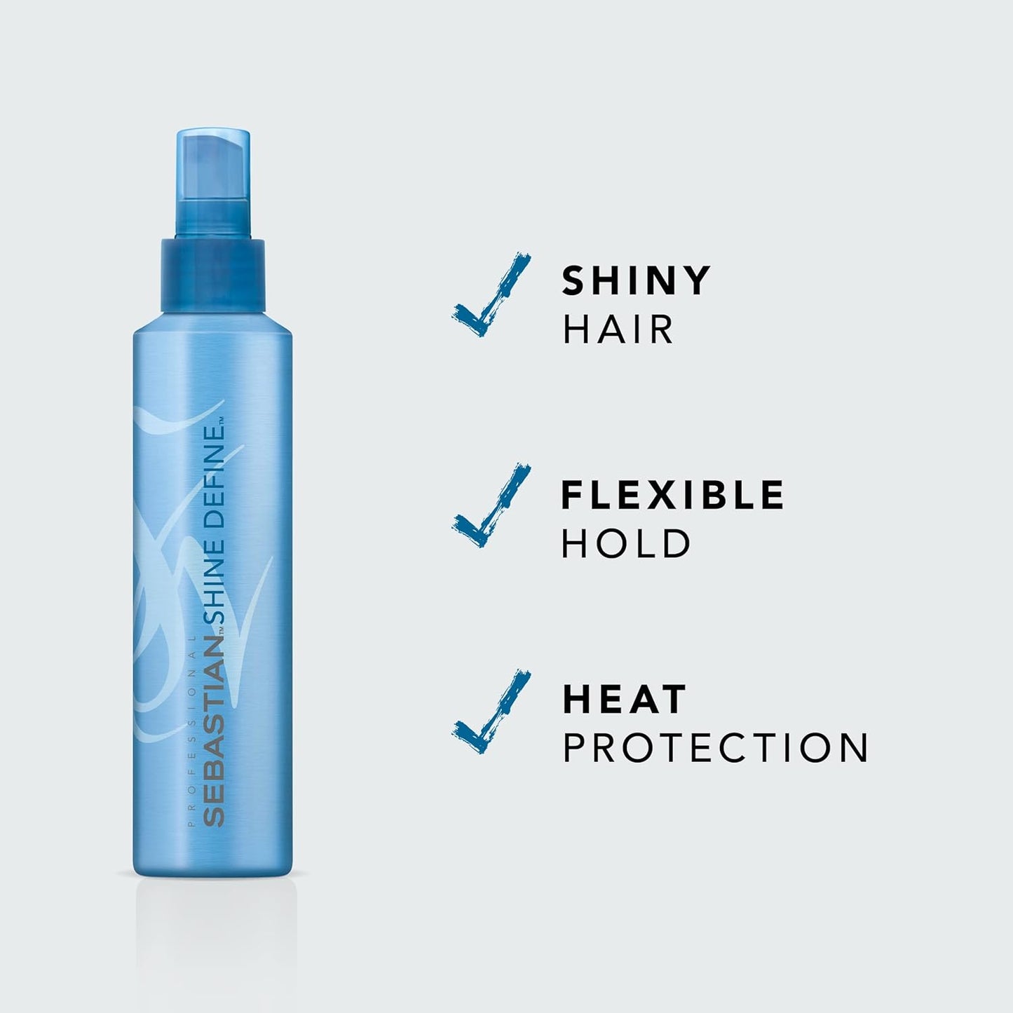 Sebastian Professional Shine Define Hairspray - Flexible Styling Control & Heat Protection | 6.7 fl oz