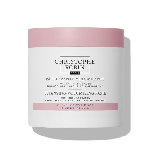Christophe Robin Cleansing Volumizing Paste Shampoo - Rassoul Clay & Rose Extracts for Fine Hair | Travel Size 2.5 fl. oz