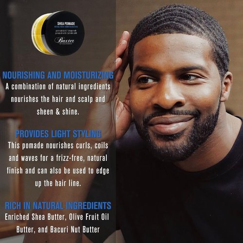 Baxter of California Shea Pomade - Nourishing Hair Styling Cream for All Hair Types