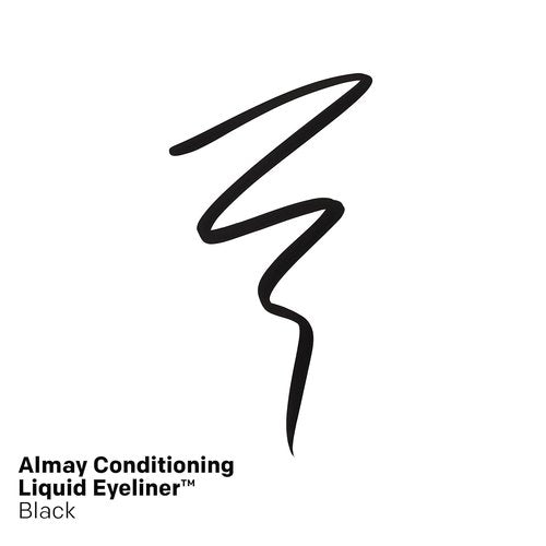 Almay Conditioning Liquid Eyeliner - Longwearing Waterproof Formula | Hydrating Black, 0.03 fl oz