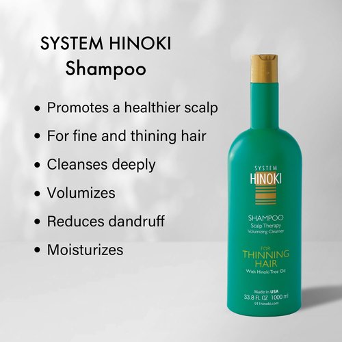 Hayashi Hinoki Shampoo - Nourishing Formula for Healthy Hair | 33.8 Fl Oz