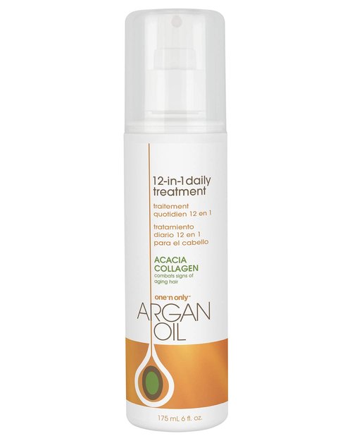 One N' Only Argan Oil 12-in-1 Daily Treatment Lightweight, Helps Control Frizz, Smooths, Detangles, Moisturizes, Strengthens and Adds Body to Dry, Damaged Hair, 6 Fl Oz