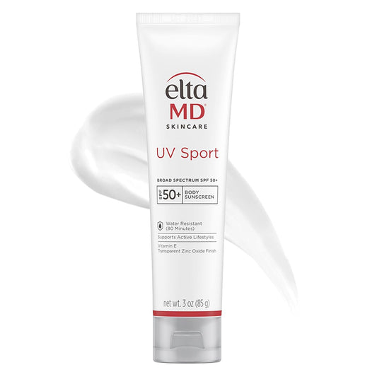 EltaMD UV Sport Sunscreen Lotion SPF 50 - Water & Sweat Resistant Zinc Oxide Formula for Active Use