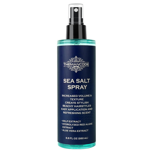 THEMANCODE Sea Salt Spray for Men - Texturizing Hairspray for Instant Volume | 8.8 Oz Travel Size