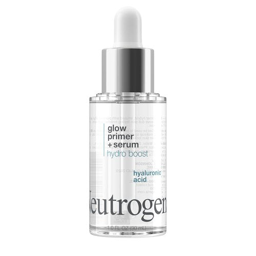 Neutrogena Hydro Boost Glow Booster Primer - Hydrating Face Serum & Primer Hybrid with Hyaluronic Acid | 1.0 fl. oz