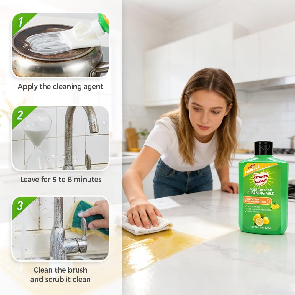 Skiennix Multifunctional Cleaner - Powerful Concentrated Cleaning Milk for Kitchen & Bathroom (1 Piece)