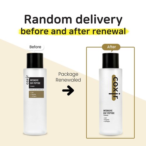 coxir Intensive EGF PEPTIDE Toner l Face Toner with EGF(Epidermal Growth Factor), Peptide Filtrate for Dull l Hydrating, Smoothing, Calming, Moisturizing/Korean Skincare[50ml / 5.07 fl.oz.]