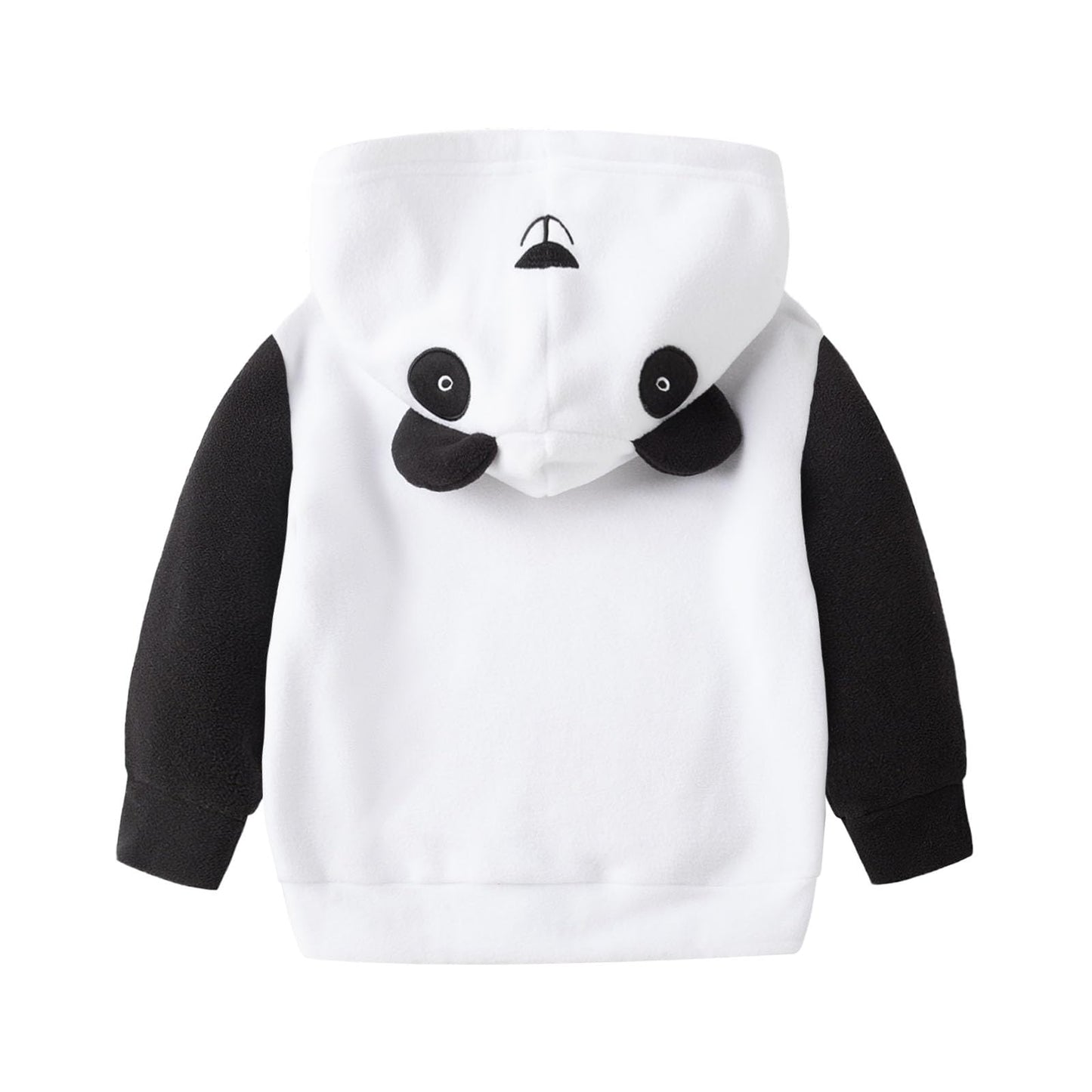 Mud Kingdom Cute Little Boy Fleece Jacket with Hood Size 7/8 Panda