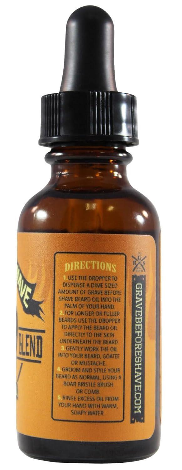 Grave Before Shave™ Viking Blend Beard Oil - Nourishing Formula for Soft, Healthy Beards | 1 oz