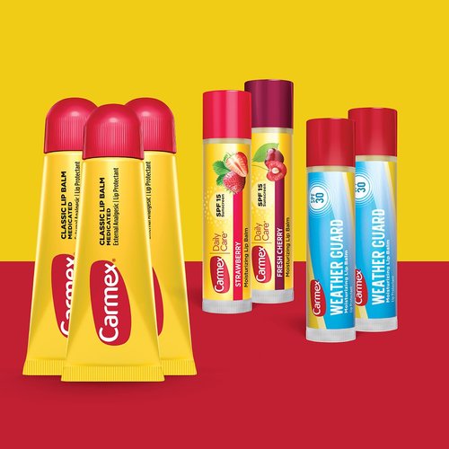 Carmex Classic Lip Balm Pack - Moisturizing Weather Guard & Daily Care | 7-Count Variety (3 Tubes, 4 Sticks)