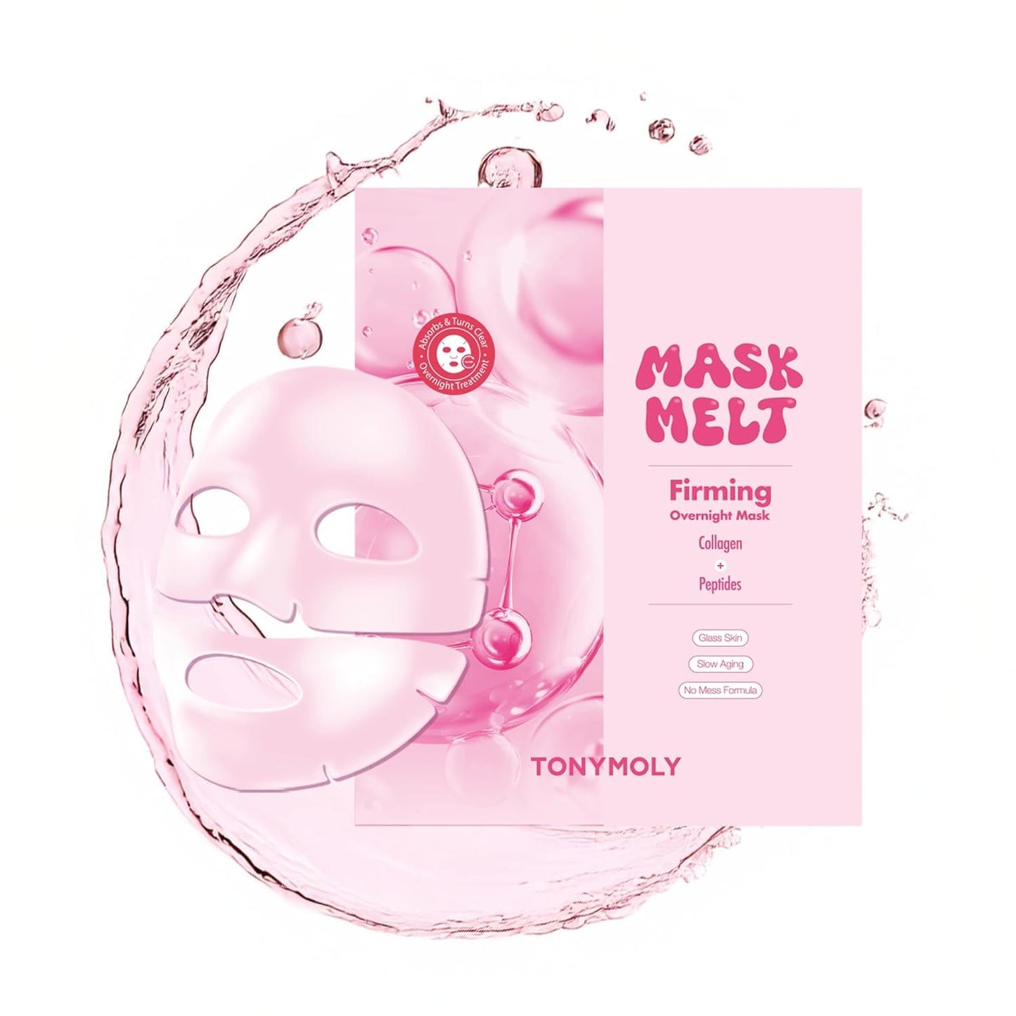 TONYMOLY Brightening Hydrogel Overnight Face Mask - Vitamin C & Rice Essence | 1 Sheet