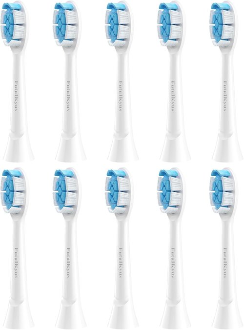 Philips Sonicare Toothbrush Replacement Heads - 10 Pack White for Diamondclean Electric Brush