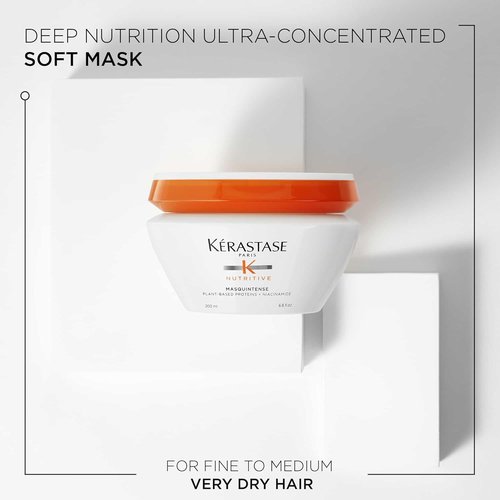 Kerastase Nutritive Masquintense Mask - Deep Nourishment for Fine to Medium Dry Hair | 6.8 Fl Oz