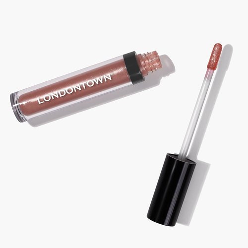 LONDONTOWN Gossamer Lip Gloss - Deep Hydrating Peachy Beige Tint | Plush Shine & Non-Sticky Balm
