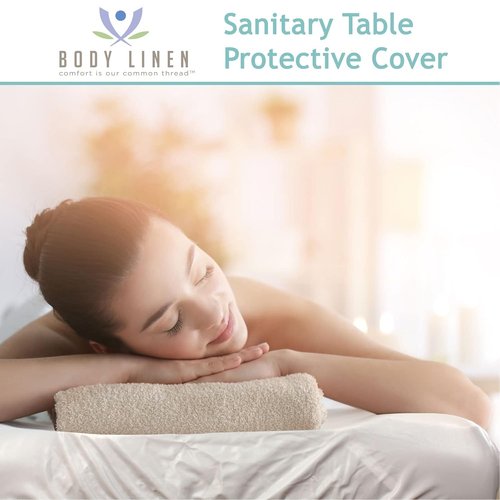 Body Linen Massage Table Cover - Waterproof, Reusable Barrier | Machine Washable & Easy to Clean