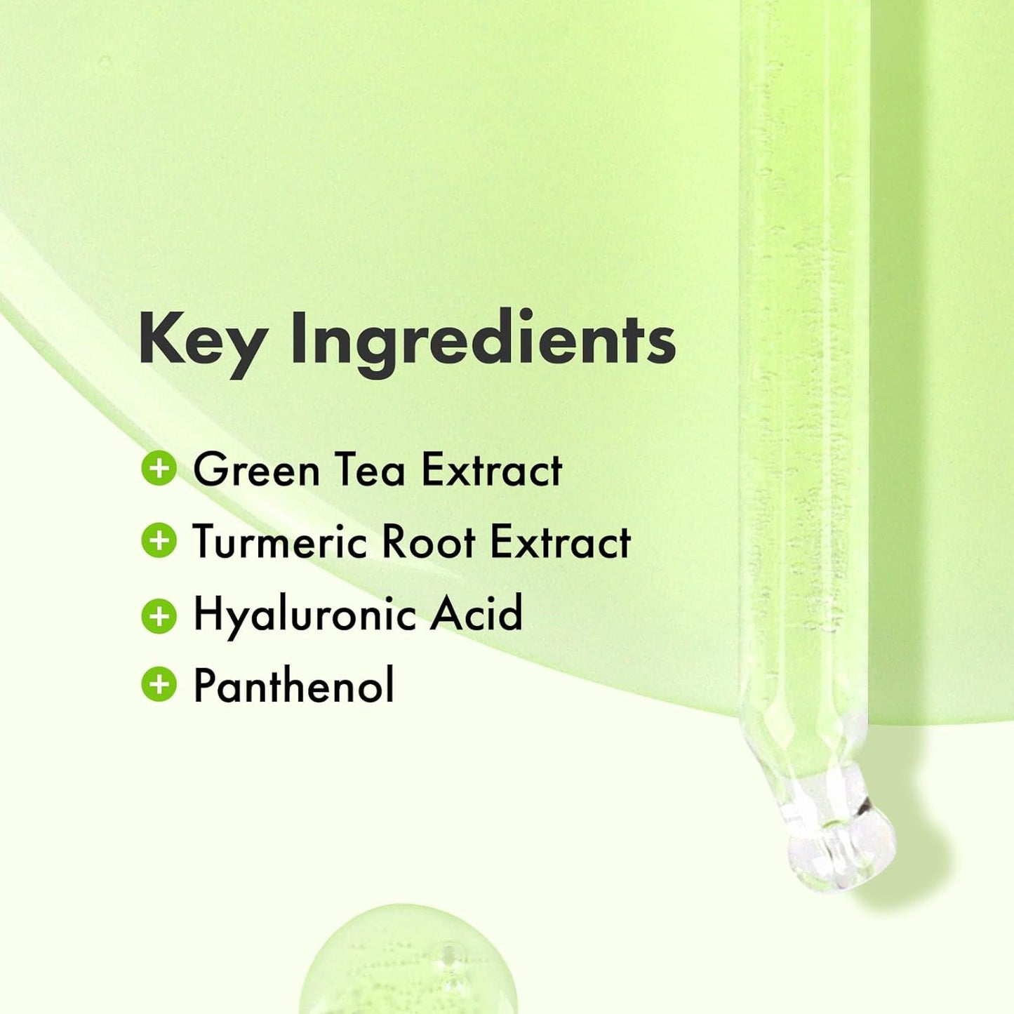 TOSOWOONG Green Tea Serum - 60% Panthenol for Calming & Hydration | 33 ml Korean Skincare