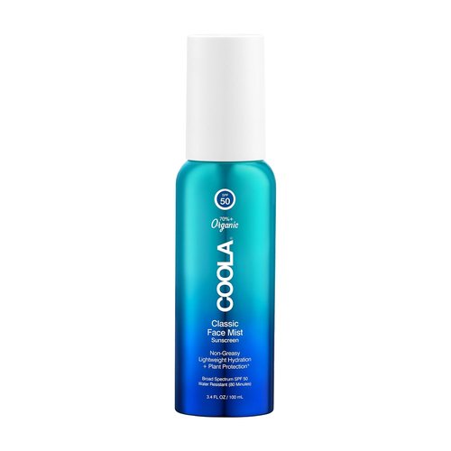 COOLA Organic Sunscreen SPF 50 - Daily Face Mist for Ultimate Skin Protection | Vegan, Gluten-Free, 3.4 Fl Oz