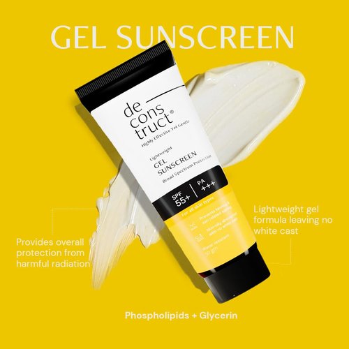 Deconstruct Glow Guard Duo - Brightening Lip Balm (4g) & SPF 50+ Gel Sunscreen (50g) | Perfect for All Skin Types