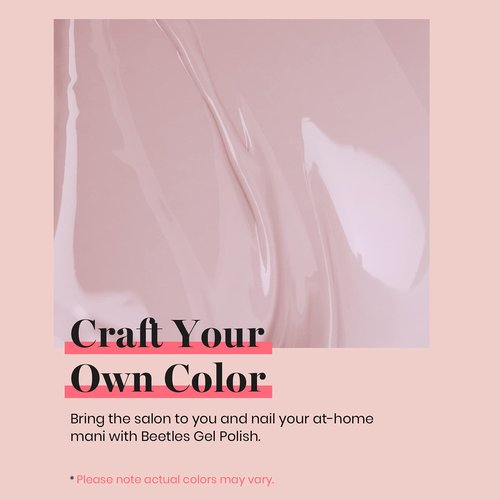 Beetles Neutral Gel Nail Polish, 15ml Skin Nude Color Soak Off Gel Polish, Nail Art U V Lamp Manicure Salon DIY at Home