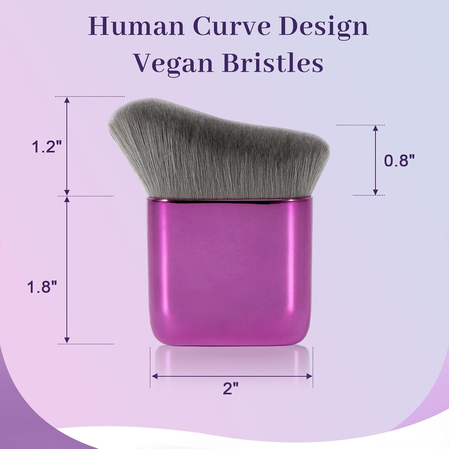 Yoseng Self Tanner Brush - Kabuki Makeup Tool for Streak-Free Tanning & Bronzing | Ideal for Face & Body