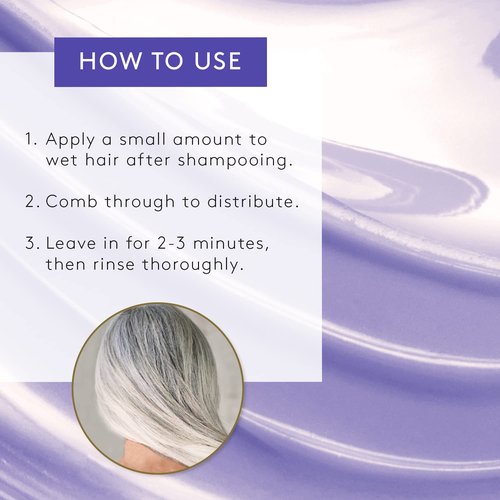Rene Furterer OKARA SILVER Toning Conditioner - Purple Conditioner for Blonde, Grey & Silver Hair - Gentle Formula
