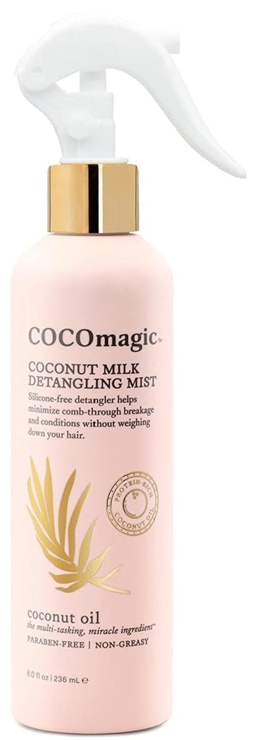 Cocomagic Coconut Milk Detangling Mist - Extra Moisturizing Leave-In Detangler | Boost Shine & Restore Vibrancy | Paraben-Free (8 oz)
