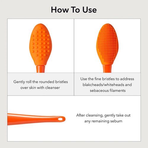 APRILSKIN Pore Cleansing Facial Silicone Brush | for Blackheads Removal & Face Scrubber | Gentle Exfoliation | Deep Pore Cleaning Massager | Pairs with Aprilskin's Carrotene Cleansing Balm