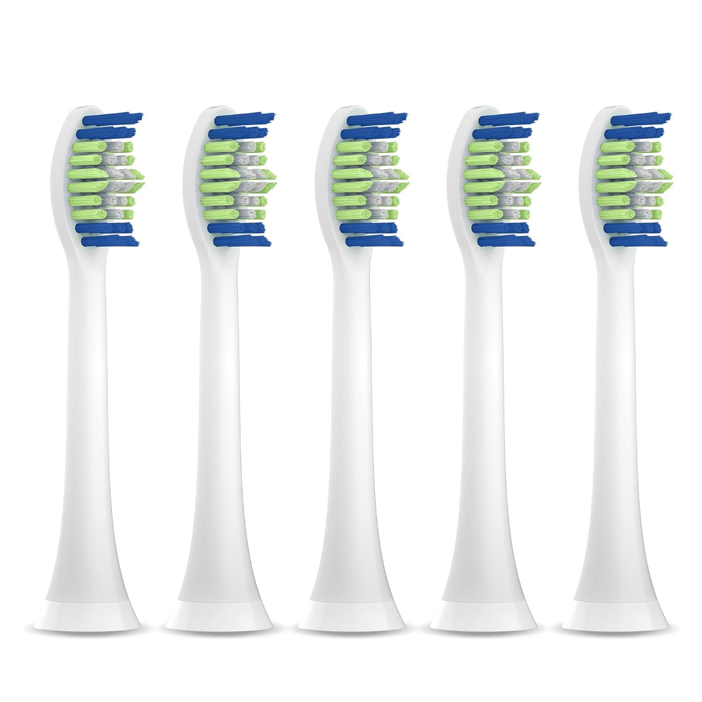 SmileSonic Pro Replacement Toothbrush Heads - Compatible with Philips Sonicare | 5 Count