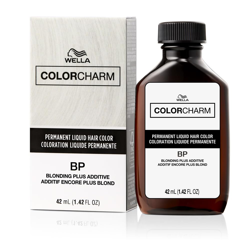 COLORCHARM Permanent Liquid Hair Color - Blonding Plus Additive for Up to 100% Gray Coverage | 1.42 Fl Oz
