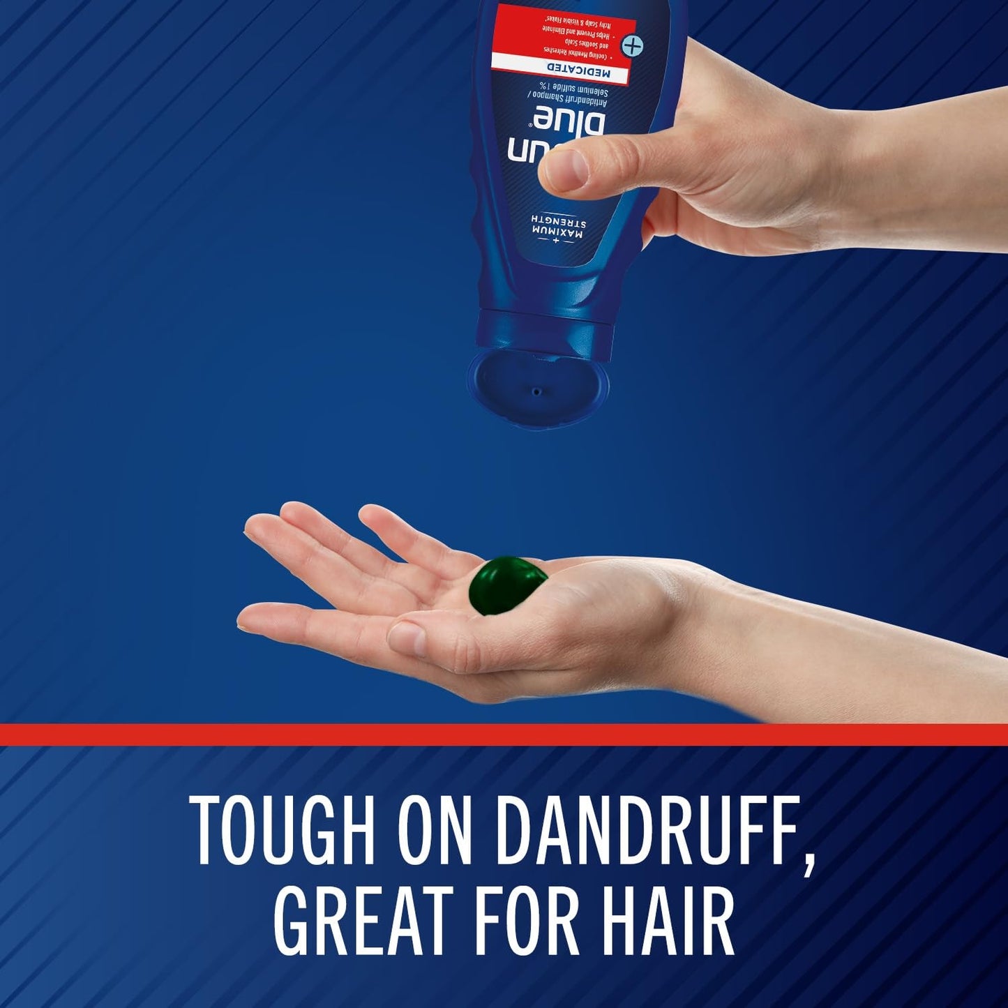 Selsun Blue Medicated Anti-Dandruff Shampoo - Maximum Strength with Menthol, 11 fl. oz. (Pack of 2)