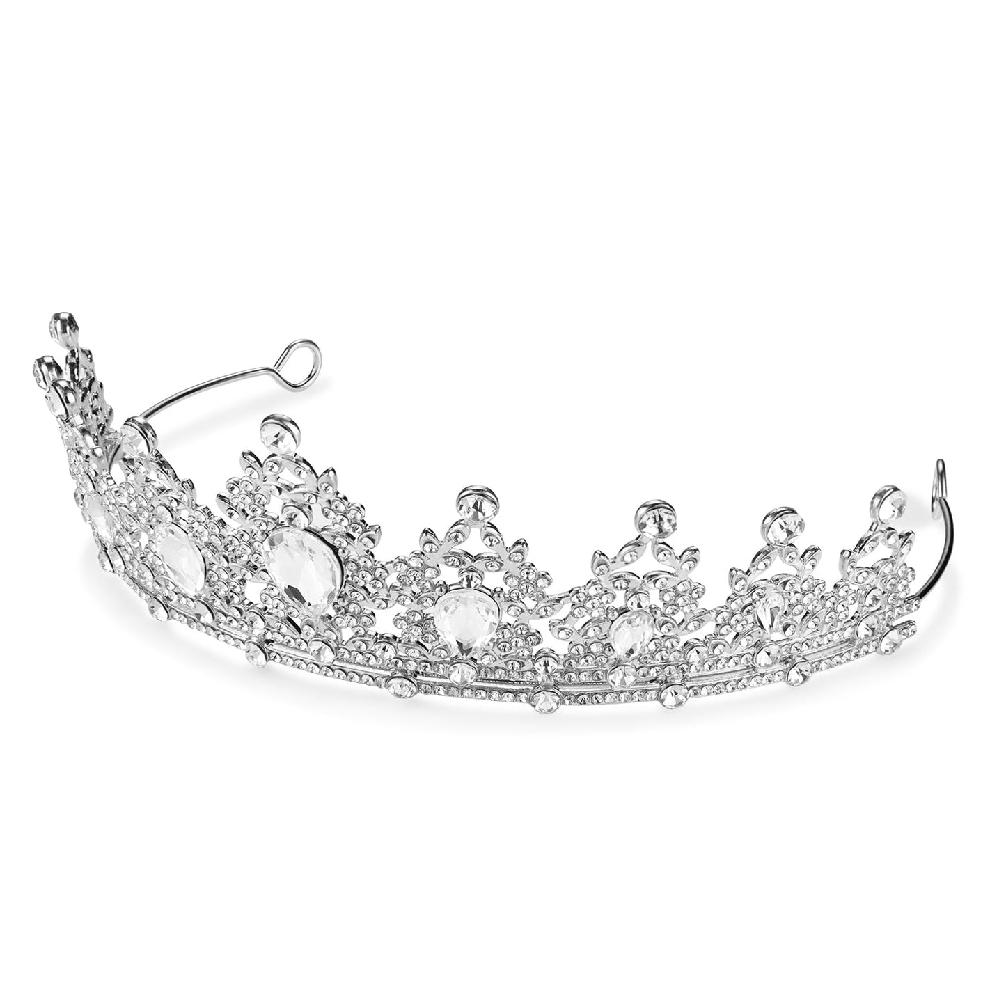 Valentines Girls Princess Crown Headband Pageant Tiara Prom Costume Bride Bridesmaid Hair Wedding Hairband Cosplay Halloween Headpiece