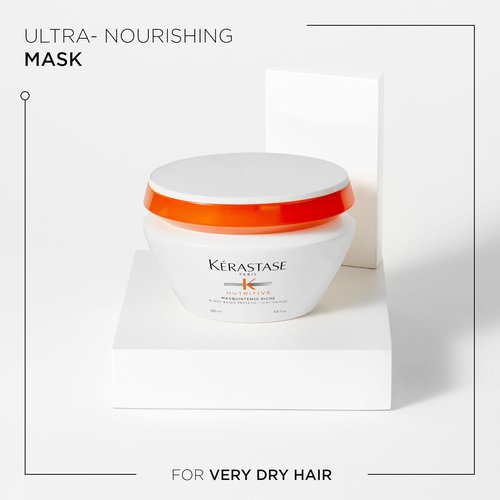 KERASTASE Nutritive Nourishing Mask - Moisturizes & Conditions Hair with Irisome Complex | 6.8 Fl Oz