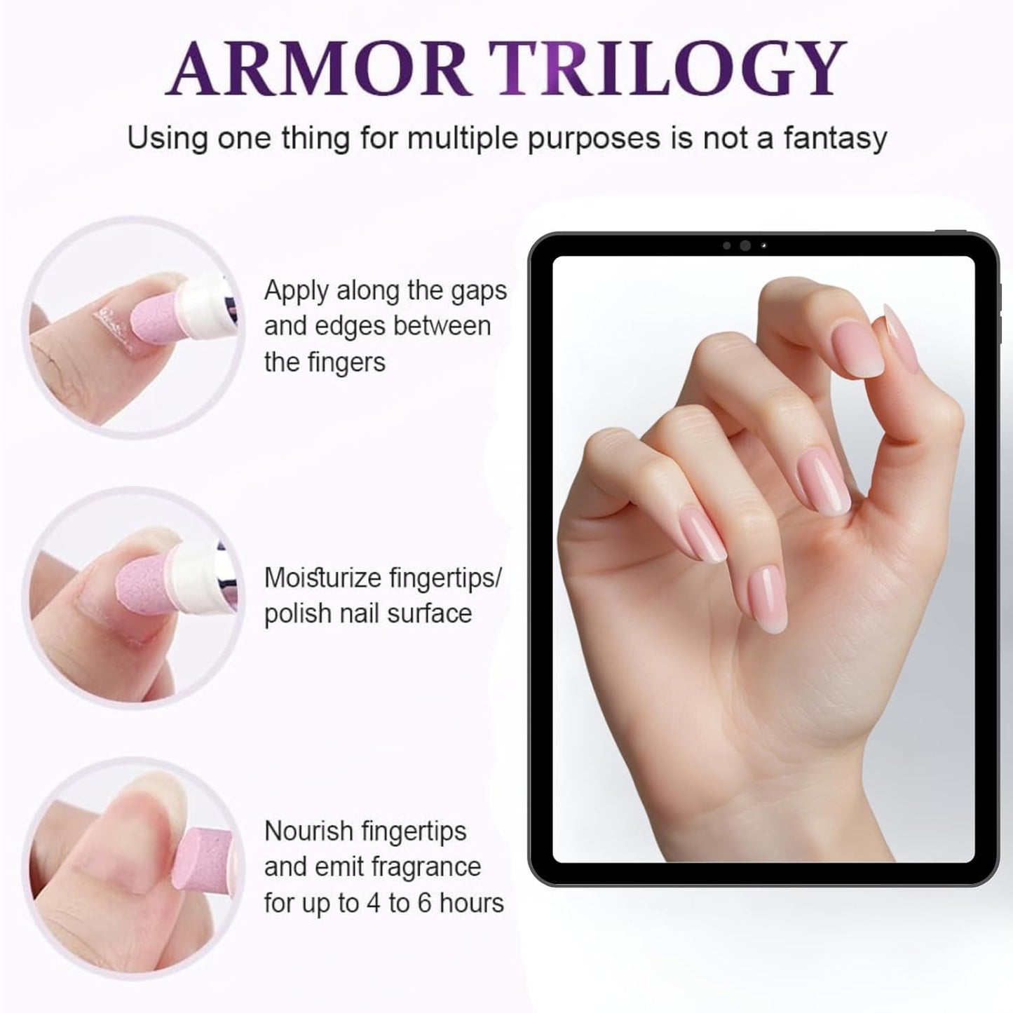 Skiennix 3-in-1 Cuticle Oil Pen - Moisturizing Nail Care with Ceramic Tip for Hangnails (1 Piece)