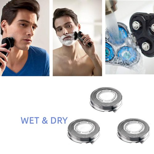 Aquatec HQ8 Replacement Shaver Heads - Compatible Philips Norelco PT720/AT880/AT810 Blades, 3 Pack