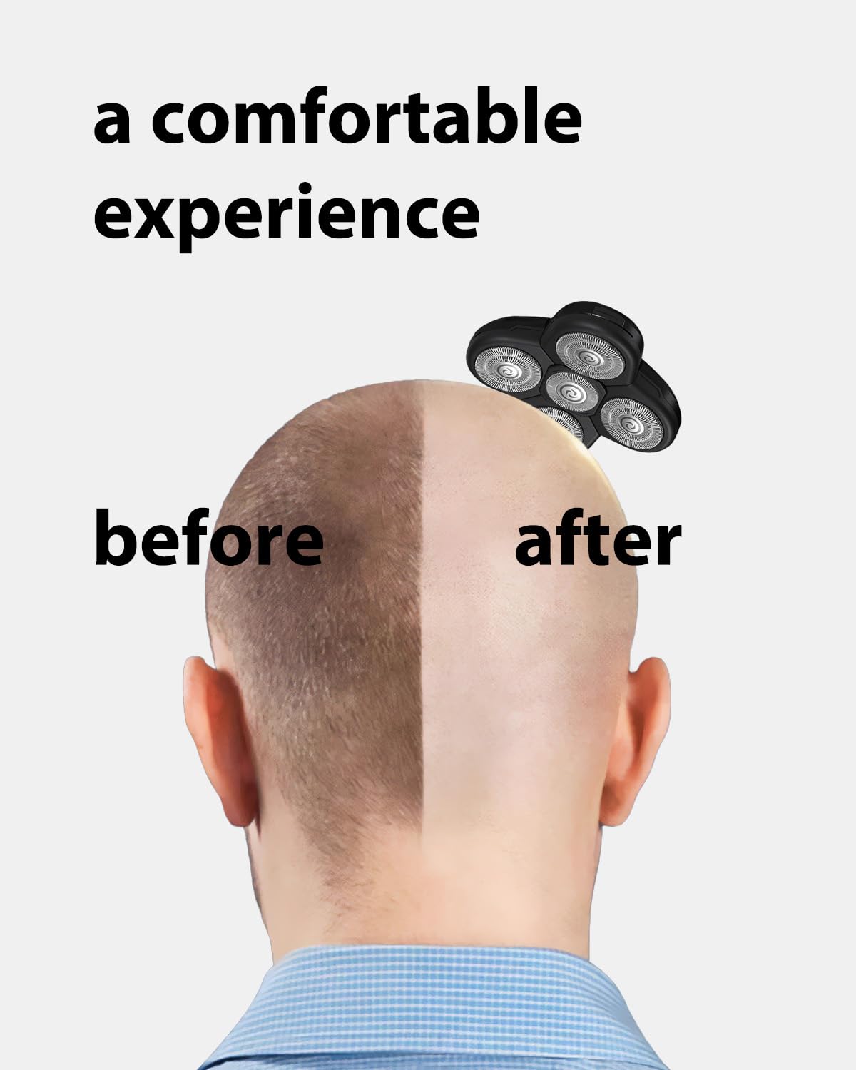 Skiennix Replacement Blades for Electric Head Shaver - Quick Install, Durable Stainless Steel - 3-Pack for Close, Bump-Free Shave