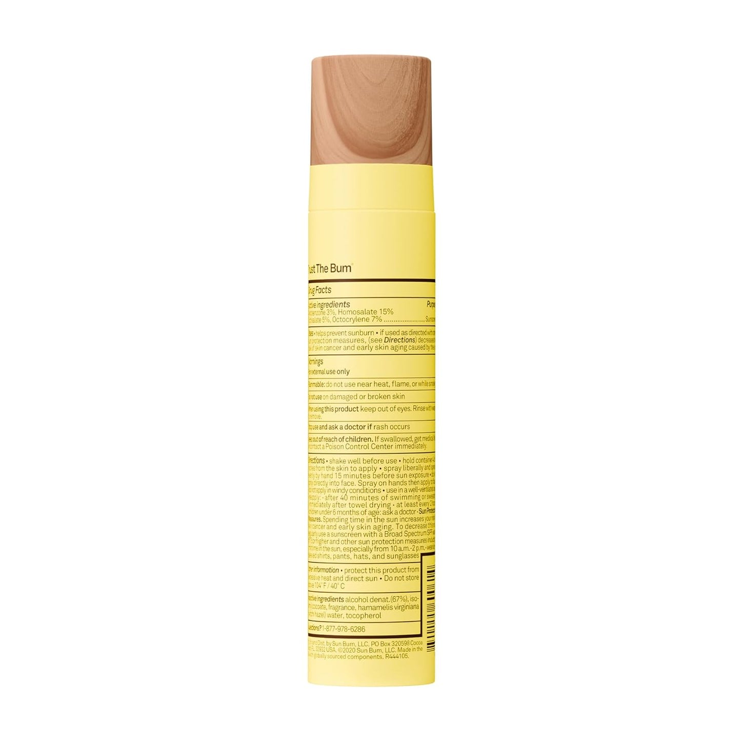 Sun Bum Original SPF 45 Sunscreen Mist - Broad Spectrum Moisturizing Spray with Vitamin E - Travel Size 3.4 oz