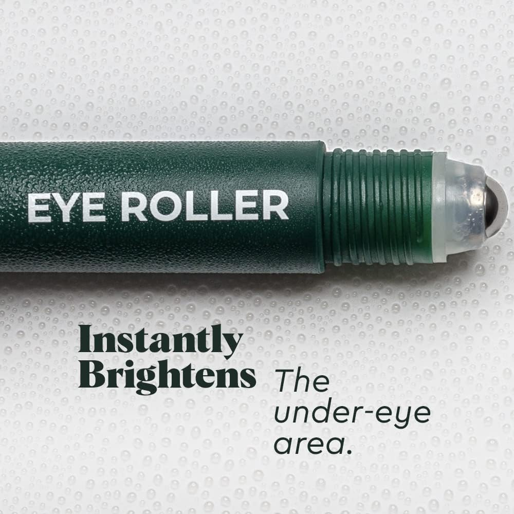 Wolf Project Under Eye Roller - Energizing Serum with Caffeine, Vitamin C & Peptides | Brightens Dark Circles & Reduces Puffiness