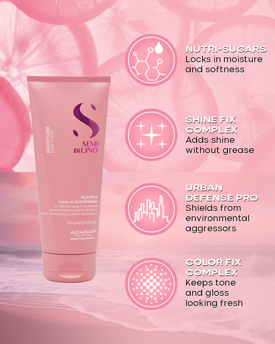 Alfaparf Milano Moisture Nutritive Leave-In Conditioner - Sulfate & Paraben Free for Dry Hair | Professional Salon Quality