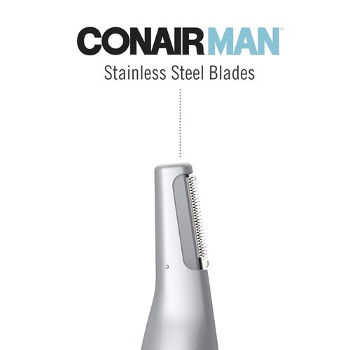 ConairMAN All-in-One Personal Trimmer - Versatile Grooming Kit for Nose, Ear, Eyebrows & Sideburns