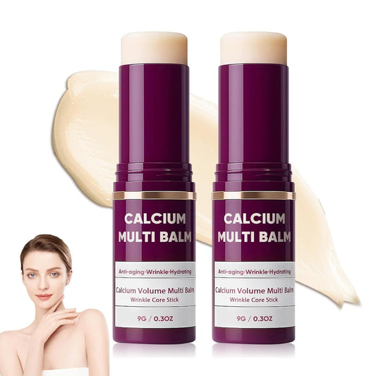 Skiennix Calcium Multi Balm - Hydrating Collagen Moisturizing Stick for Eyes, Neck & Face | 2PCS