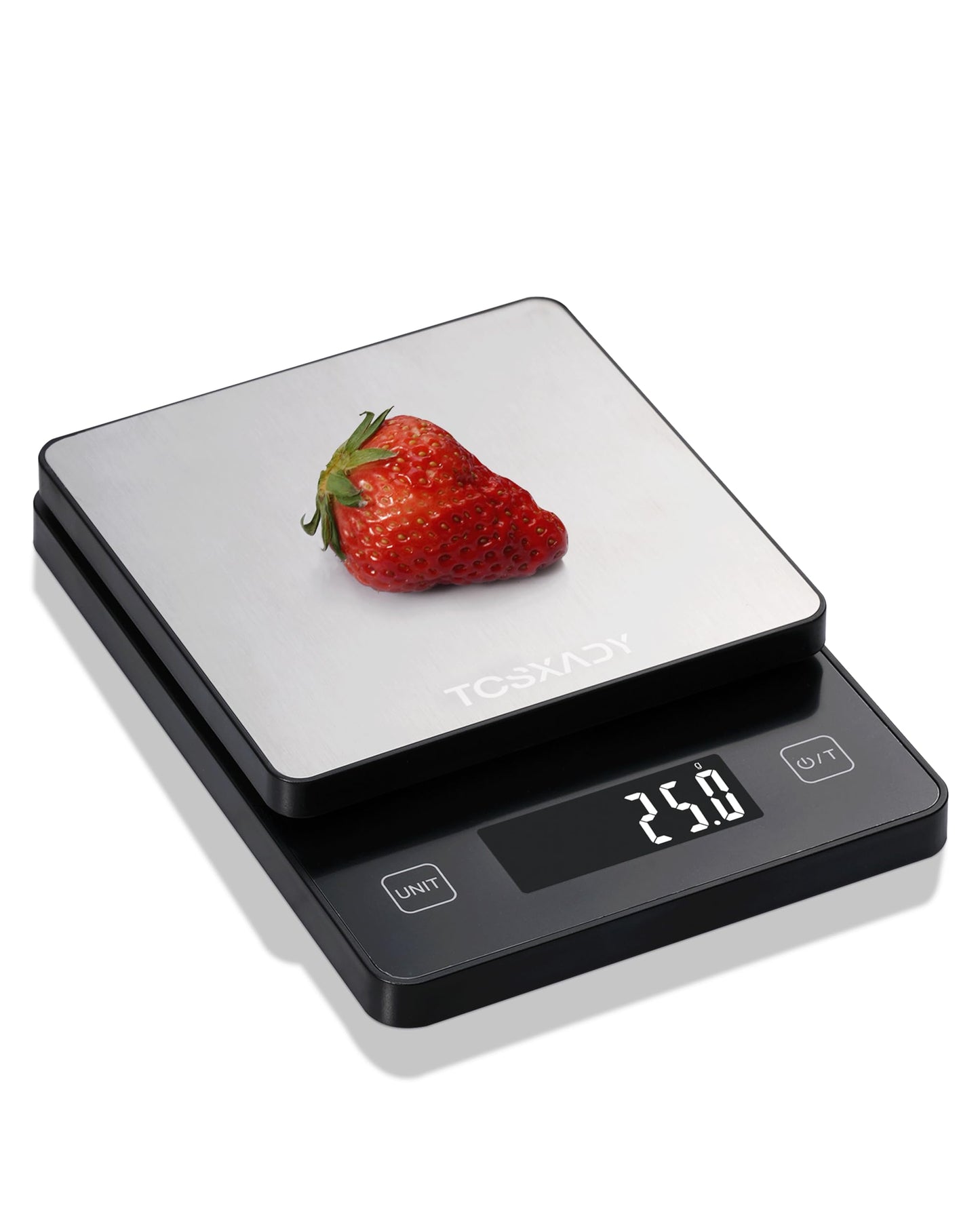 Food Scale, 11lb Digital Kitchen Scale with 6 Units LCD Display and Tare Function,Compact Design for Baking,Healthy Cooking,Meal Prep, 304 Stainless Steel