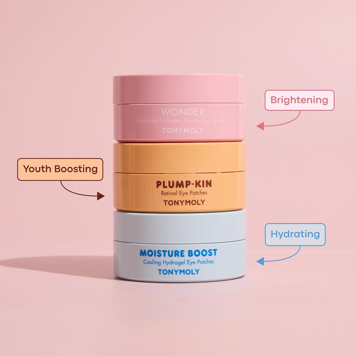 TONYMOLY Plump-Kin Retinol Hydrogel Under Eye Patches - Hydrating Eye Treatment with Pumpkin Extract for Dark Circles & Puffiness, 30 Pairs